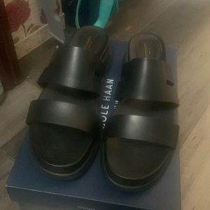 Coke Haan black leather 2.zerogrand slot sand